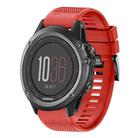 For Garmin Fenix 3 Quick Release 26mm Silicone Watch Band(Red) - 1