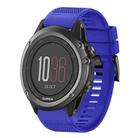 For Garmin Fenix 3 Quick Release 26mm Silicone Watch Band(Dark Blue) - 1