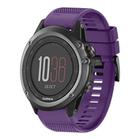For Garmin Fenix 3 Quick Release 26mm Silicone Watch Band(Purple) - 1