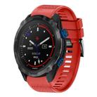 For Garmin Descent MK 2i Quick Release 26mm Silicone Watch Band(Red) - 1