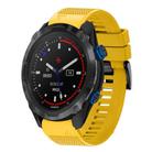 For Garmin Descent MK 2i Quick Release 26mm Silicone Watch Band(Yellow) - 1