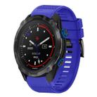 For Garmin Descent MK 2i Quick Release 26mm Silicone Watch Band(Dark Blue) - 1
