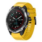 For Garmin Descent MK 2 Quick Release 26mm Silicone Watch Band(Yellow) - 1