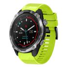 For Garmin Descent MK 2 Quick Release 26mm Silicone Watch Band(Lime Green) - 1