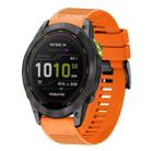 For Garmin Enduro 3 Quick Release 26mm Silicone Watch Band(Orange) - 1