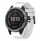 For Garmin Fenix 7 Pro 47mm Quick Release 22mm Silicone Watch Band(White) - 1