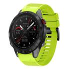 For Garmin MARQ Athlete Gen 2 Quick Release 22mm Silicone Watch Band(Lime Green) - 1