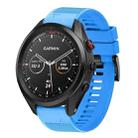 For Garmin Approach S62 Quick Release 22mm Silicone Watch Band(Sky Blue) - 1