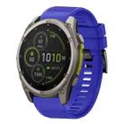 For Garmin Fenix 8 MIP 47mm Quick Release 22mm Silicone Watch Band(Dark Blue) - 1