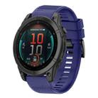 For Garmin Fenix E 47mm Quick Release 22mm Silicone Watch Band(Midnight Blue) - 1