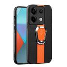 For Xiaomi Redmi Note 13 / 13 Pro Magnetic Litchi Leather Back Phone Case with Holder(Orange) - 1