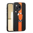 For Xiaomi Civi 3 Magnetic Litchi Leather Back Phone Case with Holder(Orange) - 1