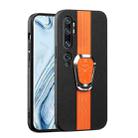 For Xiaomi Mi CC9 Pro Magnetic Litchi Leather Back Phone Case with Holder(Orange) - 1