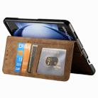 For Samsung Galaxy Z Fold5 5G Retro MagSafe Magnetic Zipper Wallet Leather Phone Case(Brown) - 1