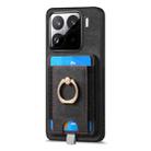 For Xiaomi 15 Retro Splitable Magnetic Card Bag Leather Phone Case(Black) - 2