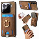For Xiaomi 15 Retro Splitable Magnetic Card Bag Leather Phone Case(Brown) - 1