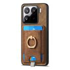 For Xiaomi 15 Retro Splitable Magnetic Card Bag Leather Phone Case(Brown) - 2