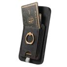 For Xiaomi Redmi Note 14 Pro 5G Retro Splitable Magnetic Card Bag Leather Phone Case(Black) - 3