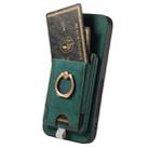 For Xiaomi Redmi Note 14 Pro+ 5G Retro Splitable Magnetic Card Bag Leather Phone Case(Green) - 3