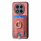For Xiaomi Redmi Note 14 Pro+ 5G Retro Splitable Magnetic Card Bag Leather Phone Case(Pink) - 2