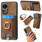 For Huawei nova 13 Retro Splitable Magnetic Card Bag Leather Phone Case(Brown) - 1