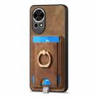 For Huawei nova 13 Retro Splitable Magnetic Card Bag Leather Phone Case(Brown) - 2