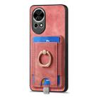 For Huawei nova 13 Pro Retro Splitable Magnetic Card Bag Leather Phone Case(Pink) - 2