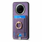 For Huawei Mate 70 Retro Splitable Magnetic Card Bag Leather Phone Case(Purple) - 2