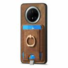 For Huawei Mate 70 Pro Retro Splitable Magnetic Card Bag Leather Phone Case(Brown) - 2