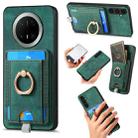 For Huawei Mate 70 Pro Retro Splitable Magnetic Card Bag Leather Phone Case(Green) - 1