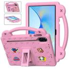 For Honor Pad X9 / X9 2024 Handle Kickstand Children EVA Shockproof Tablet Case(Pink) - 1