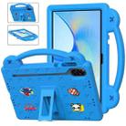 For Honor X8 Pro 11.5 Handle Kickstand Children EVA Shockproof Tablet Case(Sky Blue) - 1