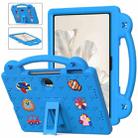 For Honor Pad 9 2023 12.1 Handle Kickstand Children EVA Shockproof Tablet Case(Sky Blue) - 1