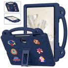 For Honor Pad 9 2023 12.1 Handle Kickstand Children EVA Shockproof Tablet Case(Navy Blue) - 1