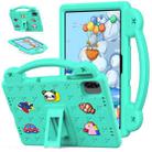 For Honor Pad X8a Handle Kickstand Children EVA Shockproof Tablet Case(Mint Green) - 1