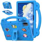 For Honor Pad X8a Handle Kickstand Children EVA Shockproof Tablet Case(Sky Blue) - 1