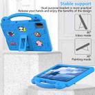 For Honor Pad X8a Handle Kickstand Children EVA Shockproof Tablet Case(Sky Blue) - 3