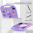 For Honor Pad X8a Handle Kickstand Children EVA Shockproof Tablet Case(Light Purple) - 3