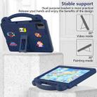 For Honor Pad X8a Handle Kickstand Children EVA Shockproof Tablet Case(Navy Blue) - 3