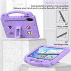 For Honor Pad X9a Handle Kickstand Children EVA Shockproof Tablet Case(Light Purple) - 3