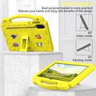 For Honor Pad X9a Handle Kickstand Children EVA Shockproof Tablet Case(Yellow) - 3