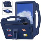 For Honor Pad X9a Handle Kickstand Children EVA Shockproof Tablet Case(Navy Blue) - 1