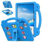 For Honor Pad 10 12.1 2025 Handle Kickstand Children EVA Shockproof Tablet Case(Sky Blue) - 1