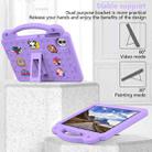 For Honor Pad 10 12.1 2025 Handle Kickstand Children EVA Shockproof Tablet Case(Light Purple) - 3