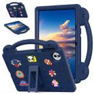 For Honor Pad 10 12.1 2025 Handle Kickstand Children EVA Shockproof Tablet Case(Navy Blue) - 1
