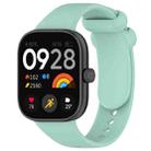 For Redmi Watch 4 Solid Color Liquid Silicone Watch Band(Green) - 1