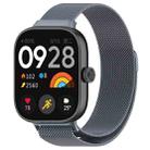 For Redmi Watch 4 Milan Magnetic Steel Mesh Watch Band(Gray) - 1