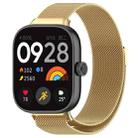 For Redmi Watch 4 Milan Magnetic Steel Mesh Watch Band(Gold) - 1