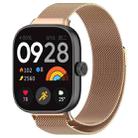 For Redmi Watch 4 Milan Magnetic Steel Mesh Watch Band(Rose Gold) - 1