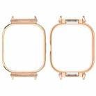 For Redmi Watch 4 Metal Frame Watch Protective Case(Rose Gold) - 1